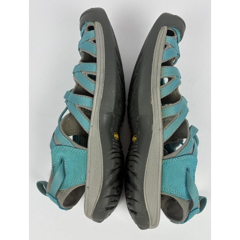 Keen Whisper Outdoor Closed Toe Sport Sandals Womens 9 Teal Gray Bungee - Picture 10 of 15